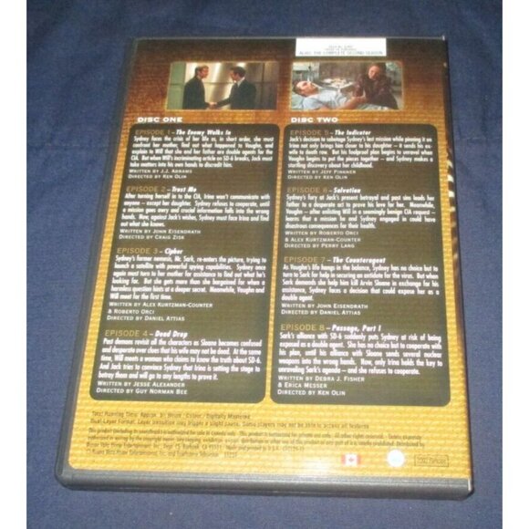 Alias the Second Season Volume 1 (DVD, 2012, 2-Disc Set) - Picture 4 of 4